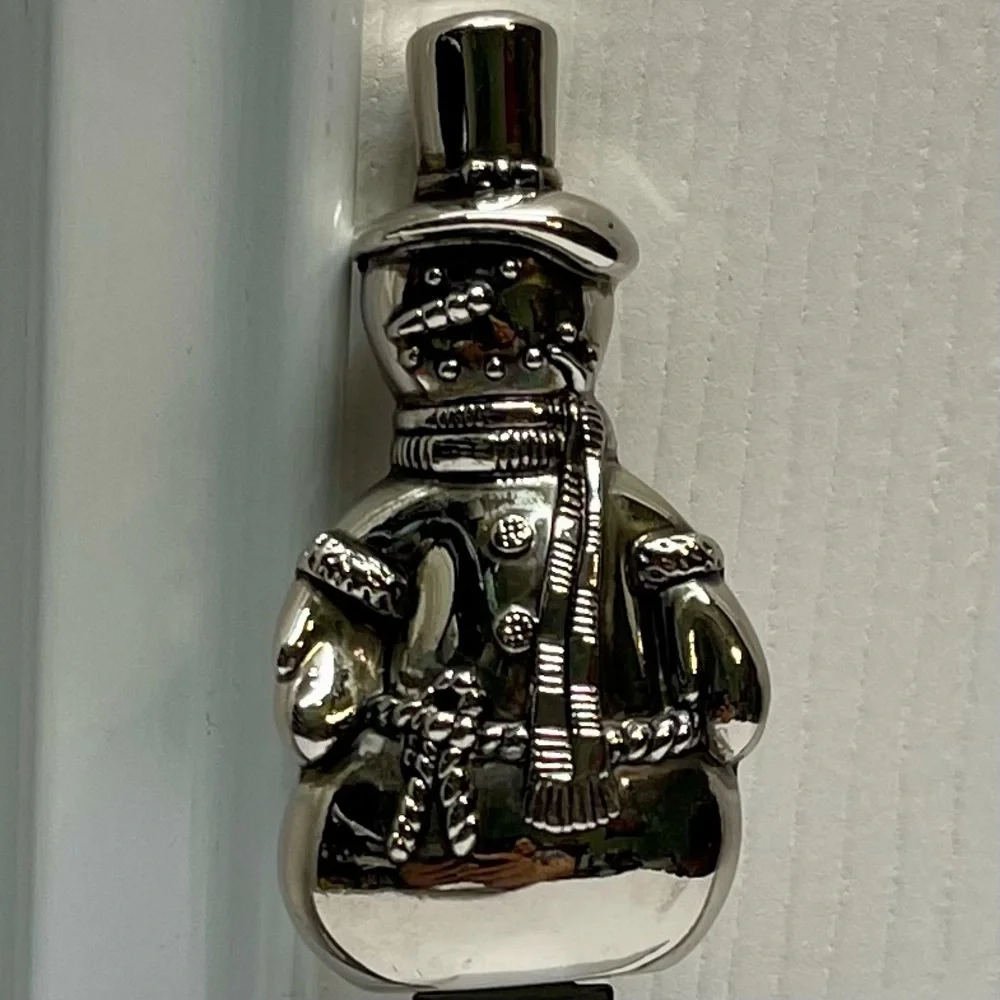 Wallace Silversmiths Silver Plated Holiday Snowman Cheese/ Butter Spreader